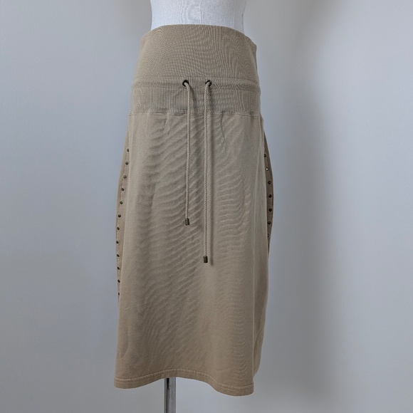 Liz Claiborne 2 Piece Skirt Set Jersey Stretchy Drawstring Scoop Neckline - Picture 2 of 12